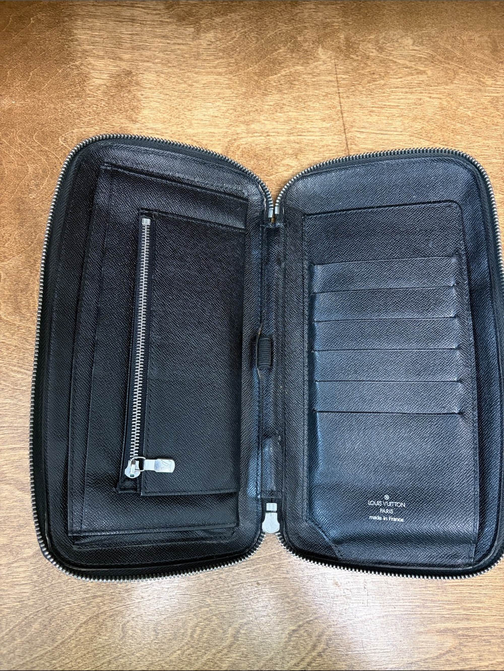 Louis Vuitton Black Zip-Around Men's Organizer Wallet